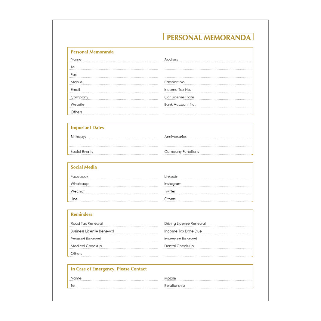CPD - A4 Planner Format