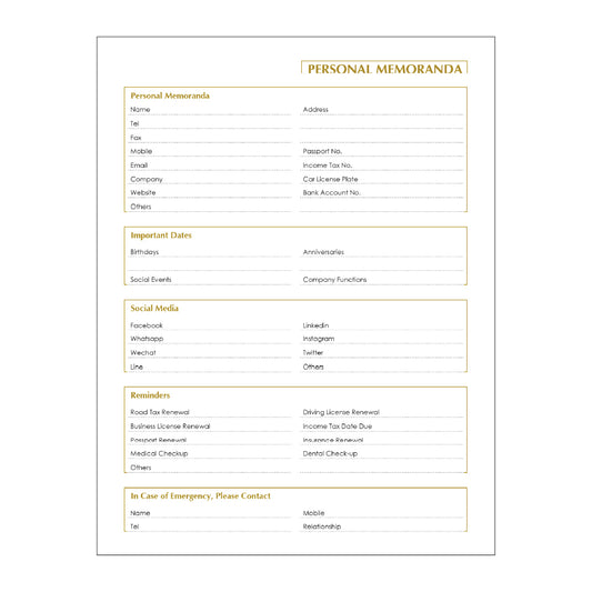 CPD - A4 Planner Format