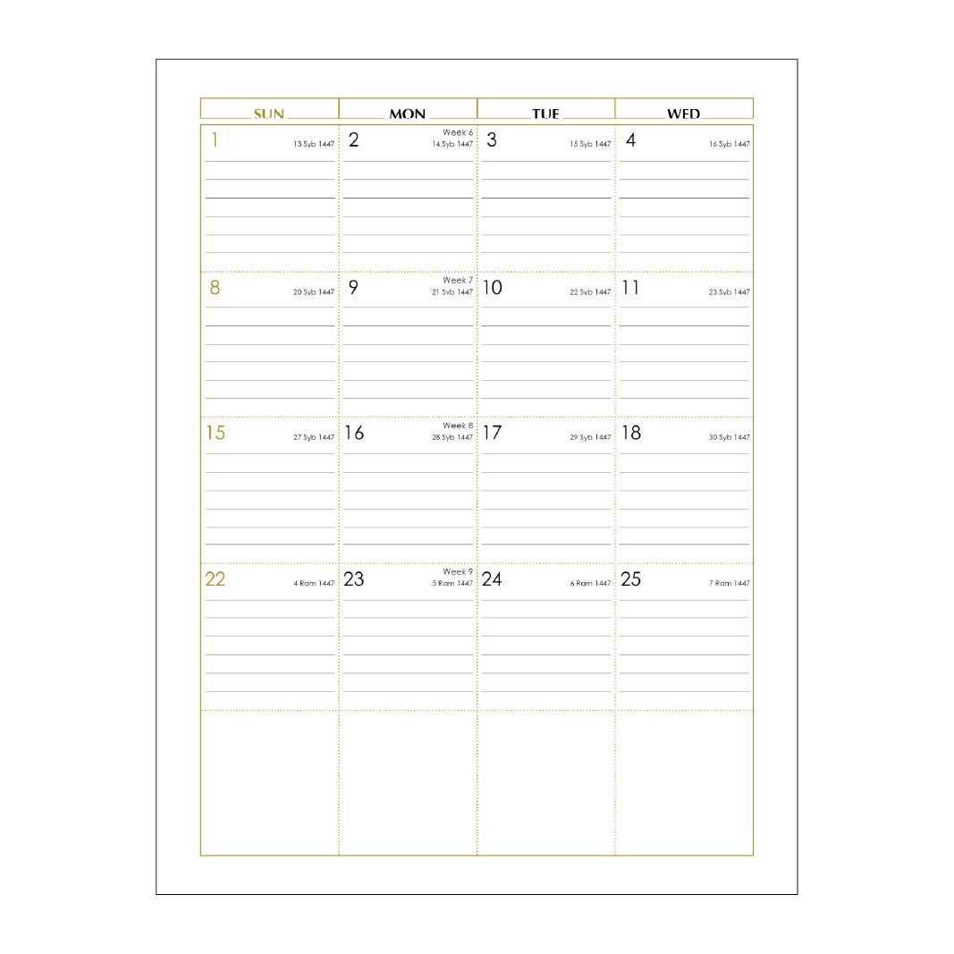 CPD - A4 Planner Format