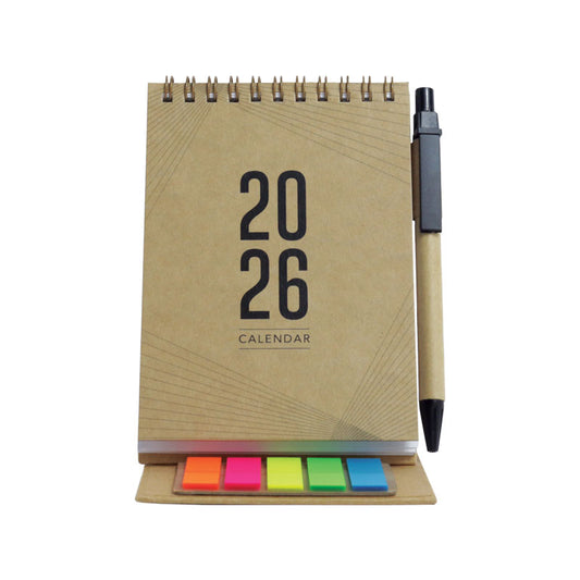 ECO-001 TECO Eco Mini Calendar with Sticky Notes Set