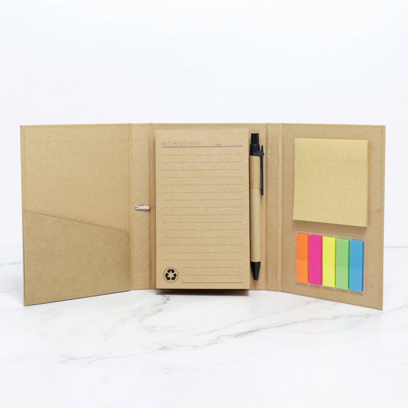 ECO-002 STICCO Eco Sticky Hard Cover Notepad with Elastic String