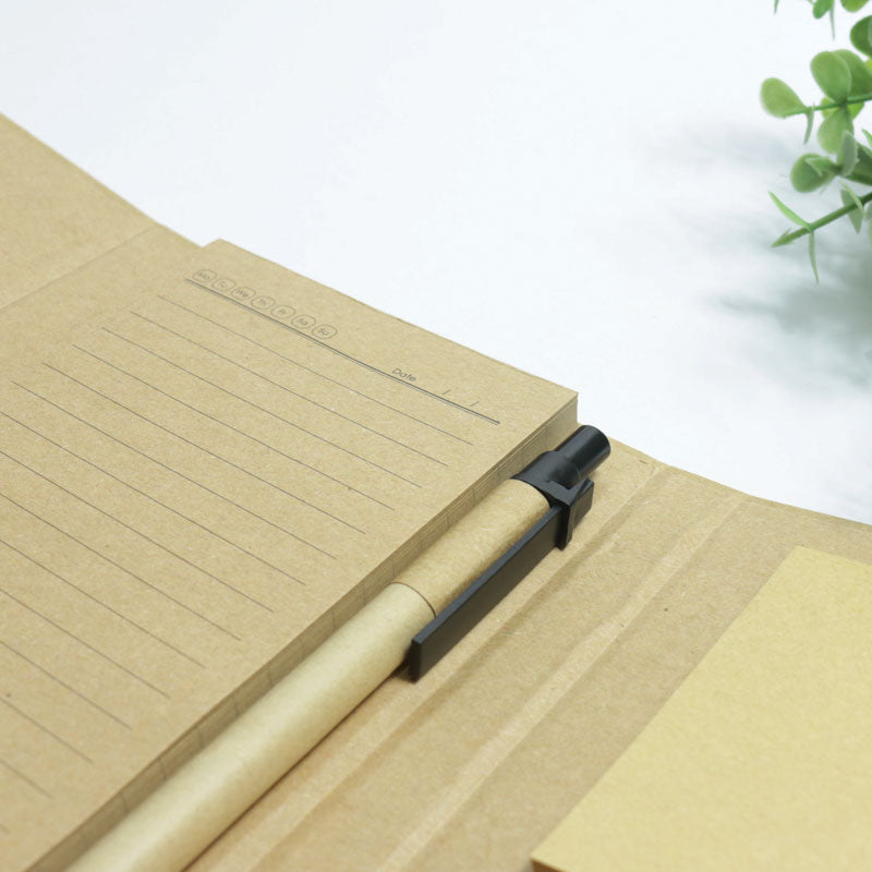 ECO-002 STICCO Eco Sticky Hard Cover Notepad with Elastic String