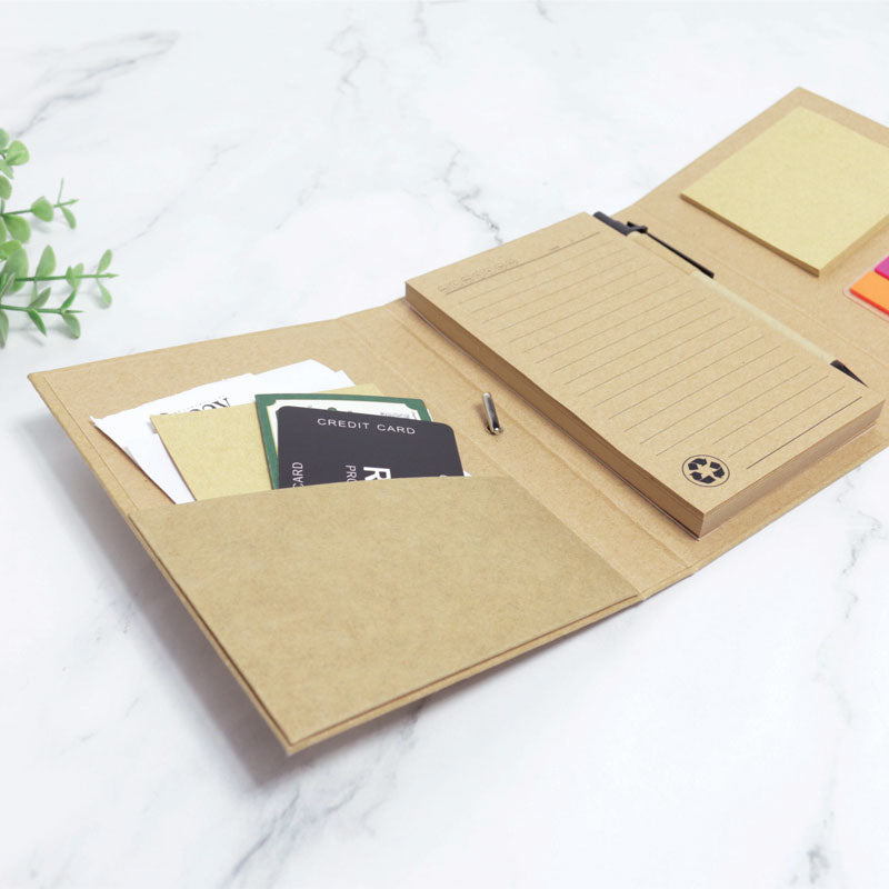 ECO-002 STICCO Eco Sticky Hard Cover Notepad with Elastic String