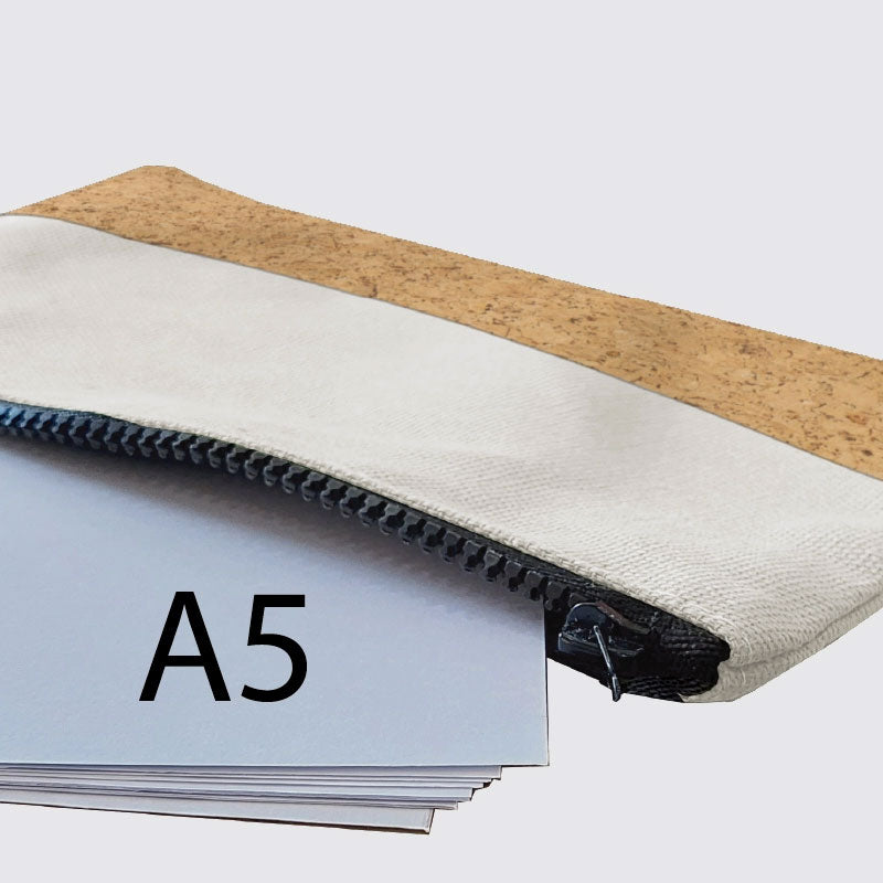 GG-120 Cotton Cork Multi-Purpose Zipper Pouch