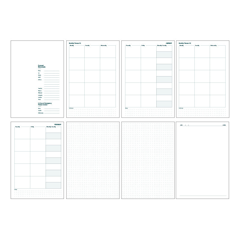 A5S - UNP Planner 80_White