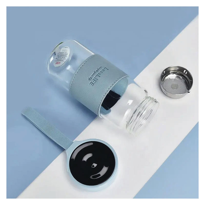 DRW-003 Aquatic Glass Bottle With PU Sleeve