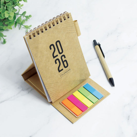 ECO-001 TECO Eco Mini Calendar with Sticky Notes Set