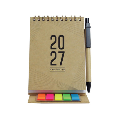 ECO-001 TECO Eco Mini Calendar with Sticky Notes Set