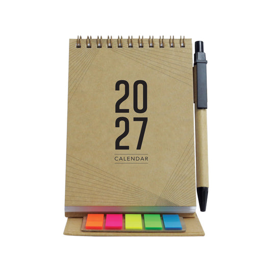 ECO-001 TECO Eco Mini Calendar with Sticky Notes Set