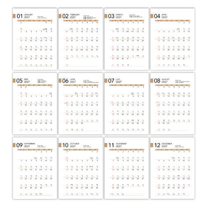 ECO-001 TECO Eco Mini Calendar with Sticky Notes Set