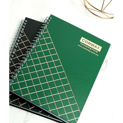 DMA-207 Grid Hard Cover Wire-O Notebook
