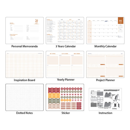 DMA-206 Luxeworld Calendar Notebook 2027